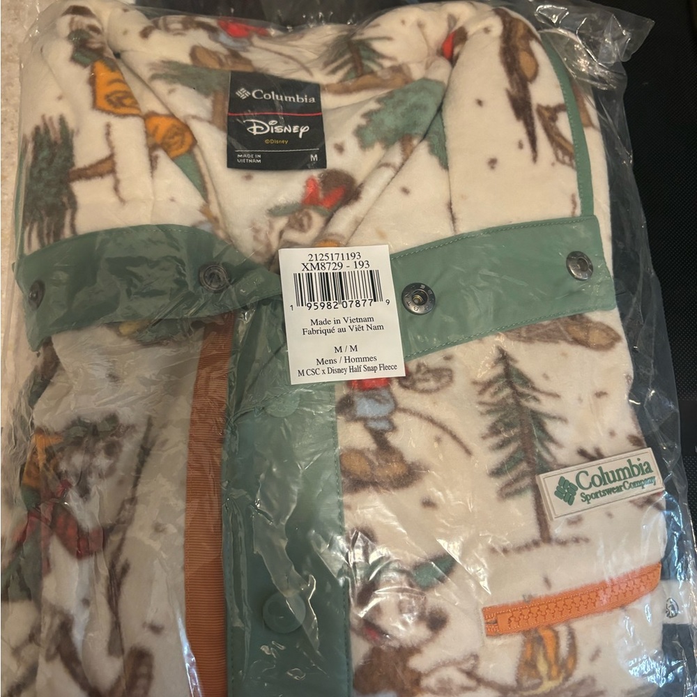 Men’s Disney Columbia still in bag. Size medium